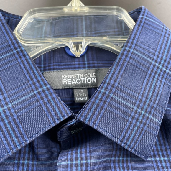 Kenneth Cole Reaction slim fit long sleeve, button down shirt  - Men's Large - Picture 9 of 11